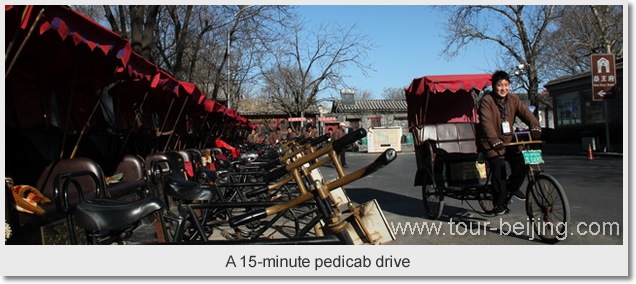A 30-minute pedicab drive