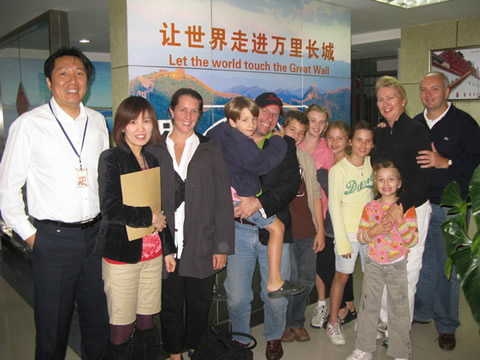 A big family from both Great Britain and Australia visit our office in Beijing