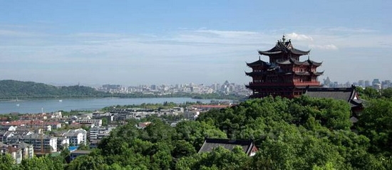 Chenghuang Pavilion atop Wushan