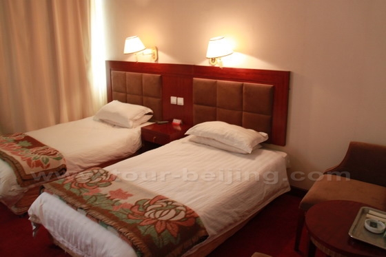A glimpse of the room at Qomolangma Hotel