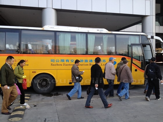 Aboard the long-distance bus for Tongli Town