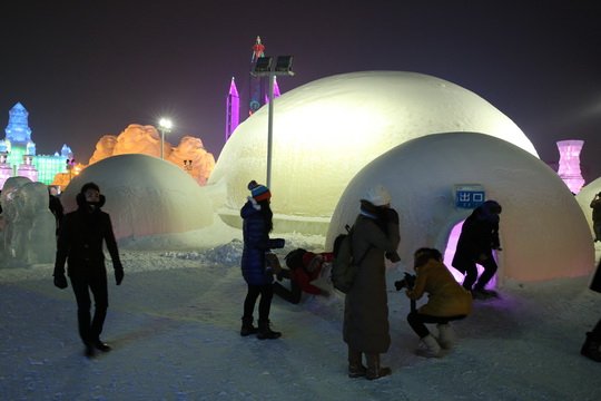 Arctic Igloo is a series of ice houses