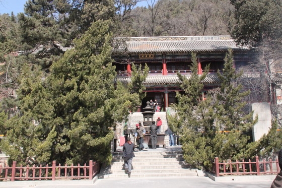 At the end of the axis is the Vairochana Pavilion