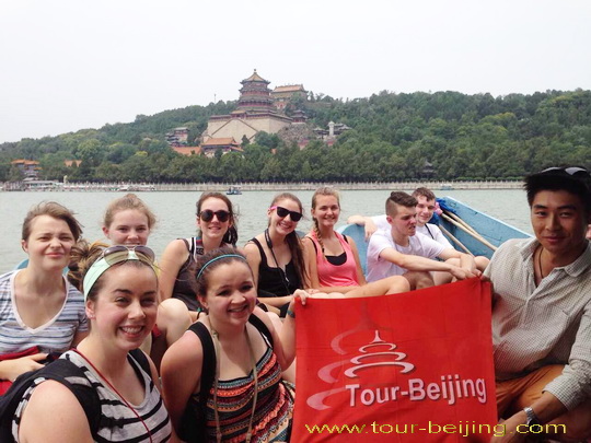 Boating on Kunming Lake in Summer Palace