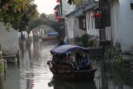 Boating on the canal like The Venice in the Eest.