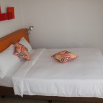 A room at an cozy express hotel