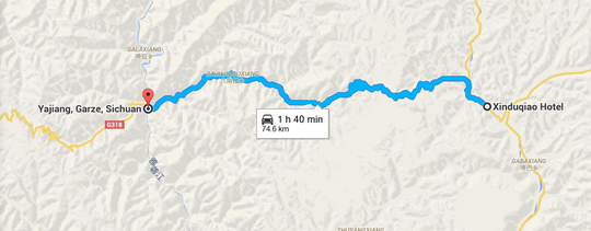 Drive from Xinduqiao Town to Yajiang