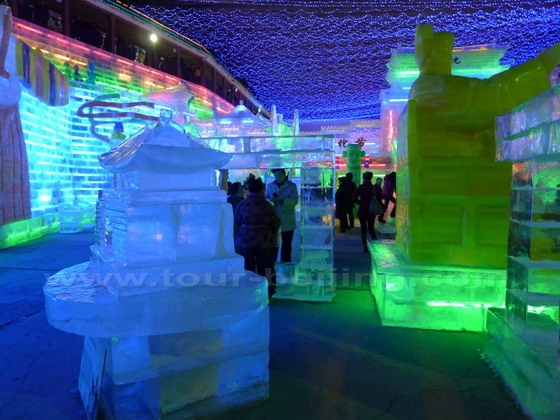 Have a close look at the ice sculptures