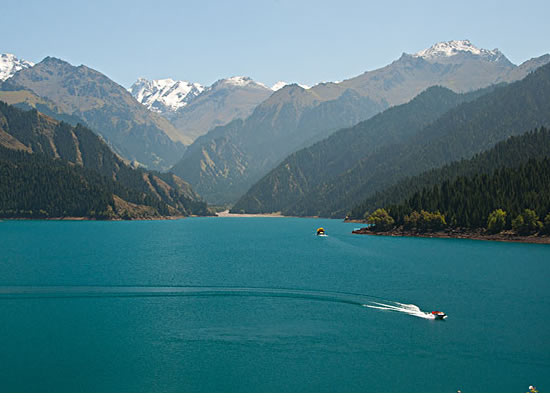 Heavenly Lake, 66 kilometers to the northeast of Urumqi
