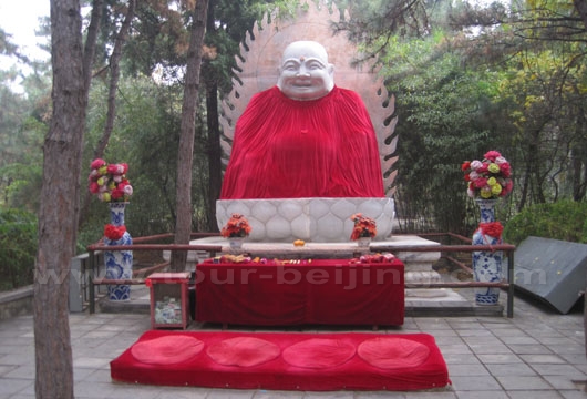 the big Buddha there in the garden