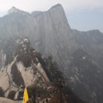 Looking at the East Peak and West Peak from the North Peak where I stand. To climb all the peaks take about 5 hours.