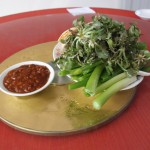 Onions and wild vegetables