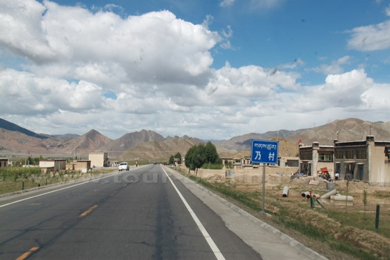Passing by a Tibetan Village