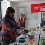 Queenie is telling us how she has cooked the meat jelly with the help of her grandpa.