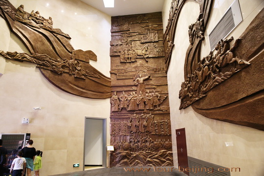 Giant relief sculptures
