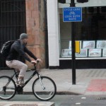 Ride on a cycle lane.