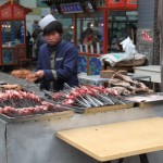 Skewered lamb barbecue
