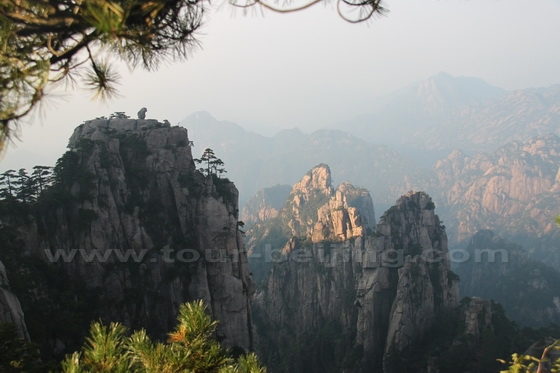 Stone Monkey Gazing over the Sea of Clouds
