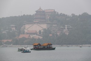 Summer Palace in a foggy fay