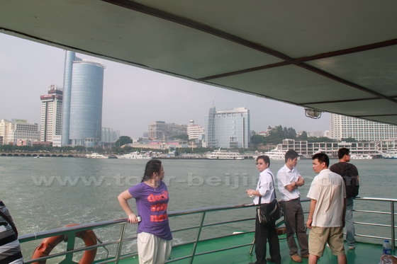 Take a ferry boat and reach Gulangyu Island in five minutes.