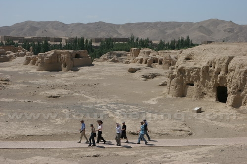 The Gaochang ruins.
