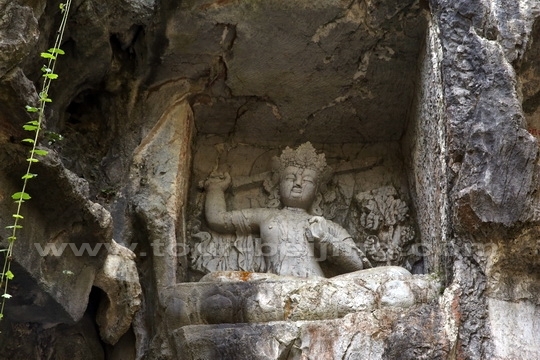 The Statue of Manjusri carved in Yuan Dynasty
