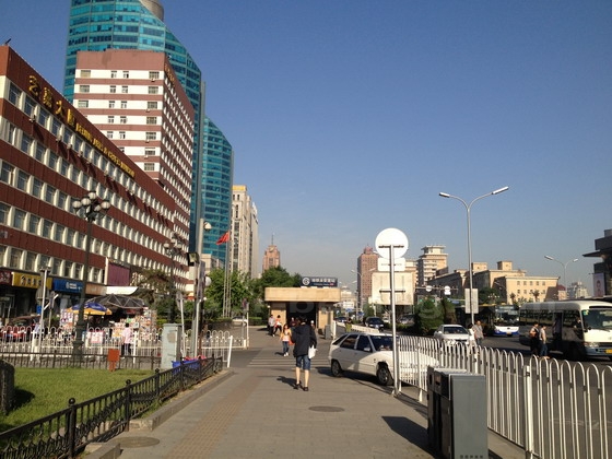 The Subway Line 1 runs under Chang'an Avenue