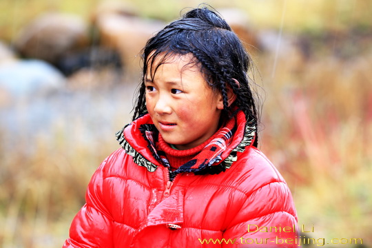 The Tibetan girl from Sangdui Town