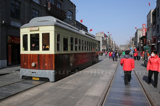 The old street car or tram is now in service to entertain tourists 