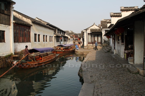 The waterway is narrowing