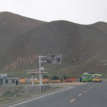 Turn left at the fork and make a side trip to Sakya Monastery
