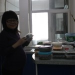 With her unborn baby, Linda He is also expecting the potluck.