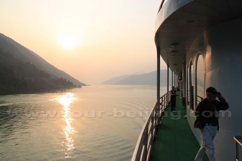 Sunset over Yangtze River