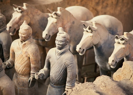 A closer look at soldiers and horses