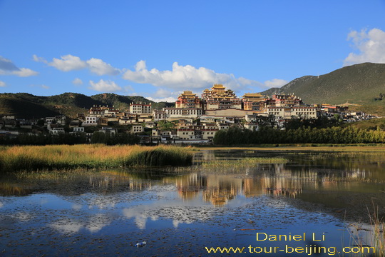 The main structure built in Tibetan style