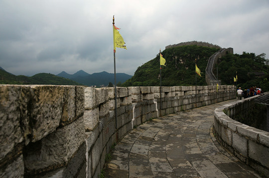 Qingyan Ancient Town's restored city wall 