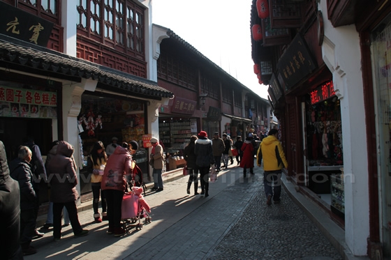  two-storey structures with traditional features of Chinese architechture. 