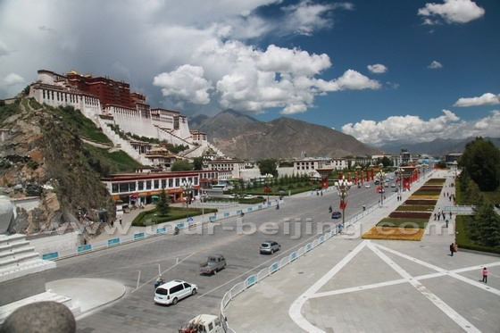 View of Potala Palace with its square to the south.