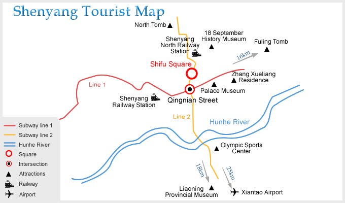 Shenyang Tourist Map