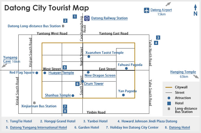 Luoyang Tourist Map