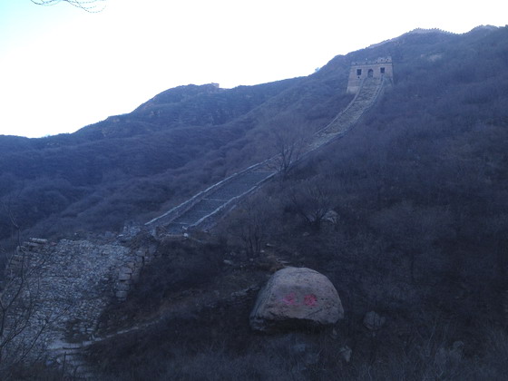 The ruined east section leads to the restored Badaling Great Wall