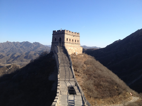 The first tower atop the Shixiaguan Great Wall