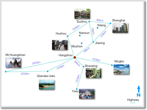 Vicinity Sketch Map Hangzhou