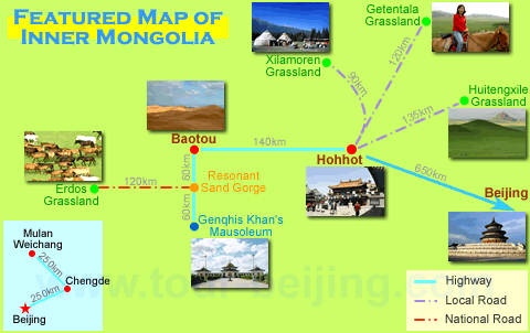 Featured Map of Inner Mongolia