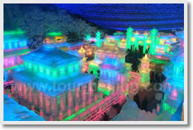 Longqing Gorge Ice Lantern & Badaling Great Wall Day Trip