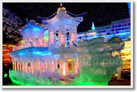 Longqing Gorge Ice Lantern Festival Night Tour