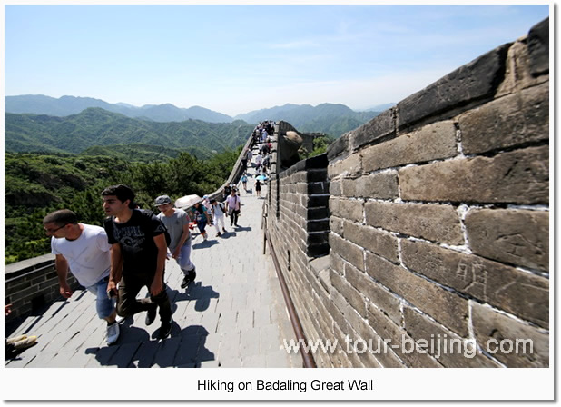 Hiking on Badaling Great Wall