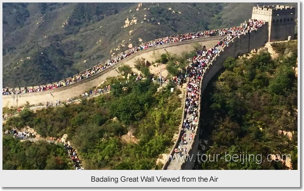 Badaling Great Wall Viewed from the Air