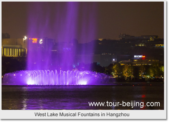 West Lake Musical Fountains in Hangzhou