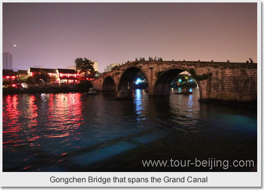 Night View of Grand Canal Hangzhou